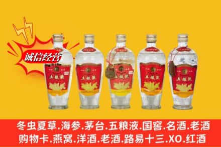 龙港市回收老五粮液